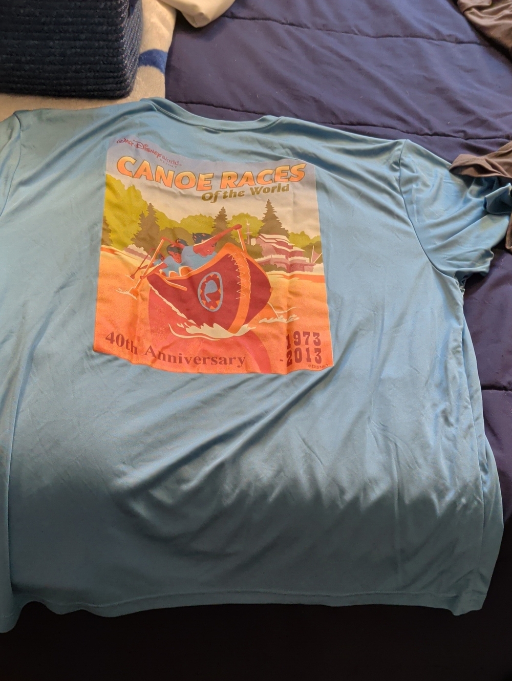 Light Blue Canoe Races Graphic Men’s Shirt - 40th Anniversary